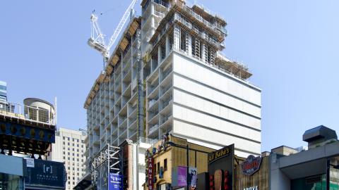 Construction progress at Concord Sky